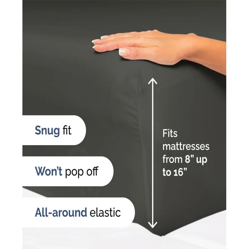 CGK Linens 4 Piece Sheet Set Premium Cooling, Soft & Wrinkle Free Sheet Set & Reviews | Wayfair
