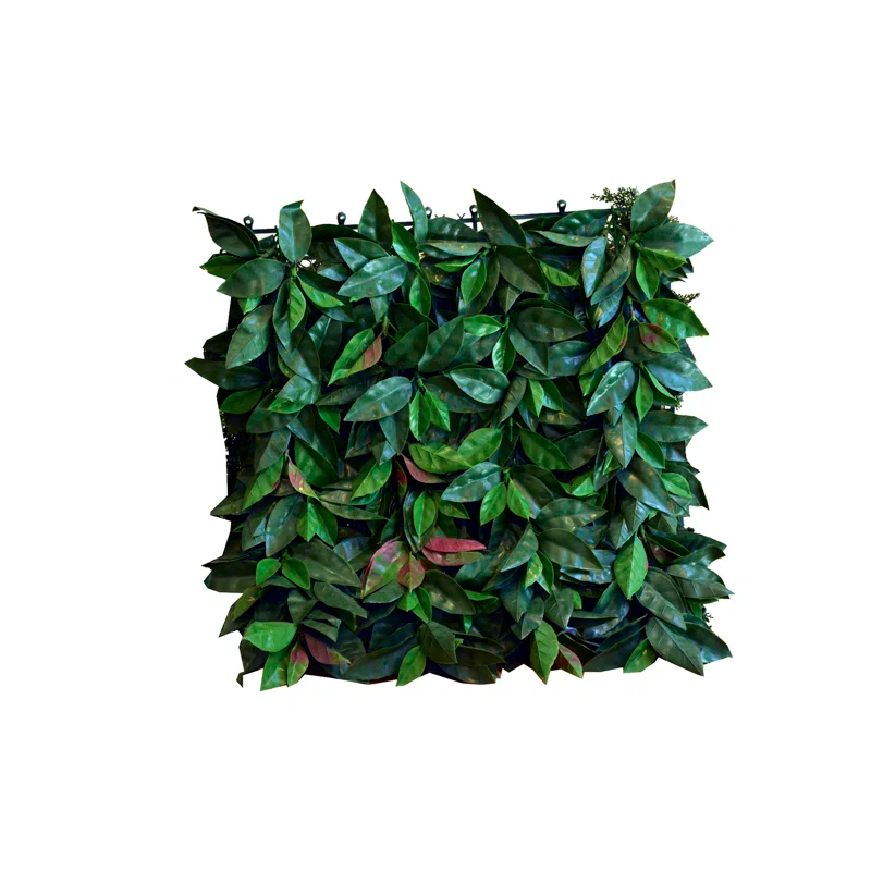 GreenSmart Dekor Artificial Leaf Laurel Polyethylene Screen Decorative Fence Panel (Set of 4)