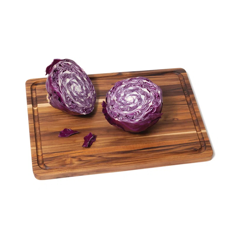 Lipper Teak Edge Grain Cutting Board, Large