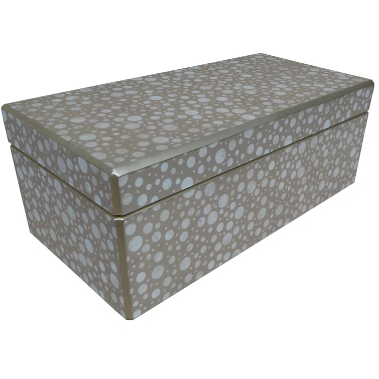 Arcadia Home Handmade Reverse Painted Mirror Rectangular Box