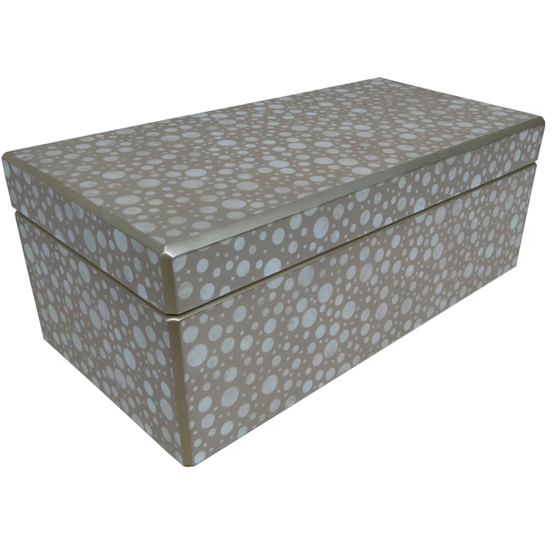 Arcadia Home Handmade Reverse Painted Mirror Rectangular Box