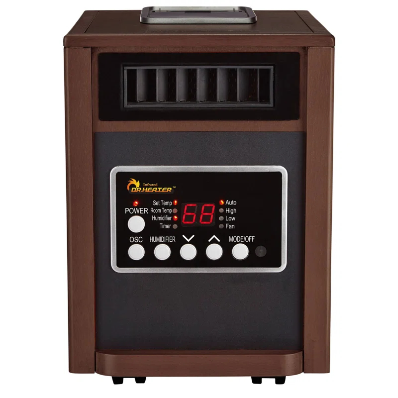 Dr. Infrared Heater DR. INFRARED HEATER DR-998W 1500W, Advanced Humidifier and Oscillation Fan and Remote Control, Dual Heating System