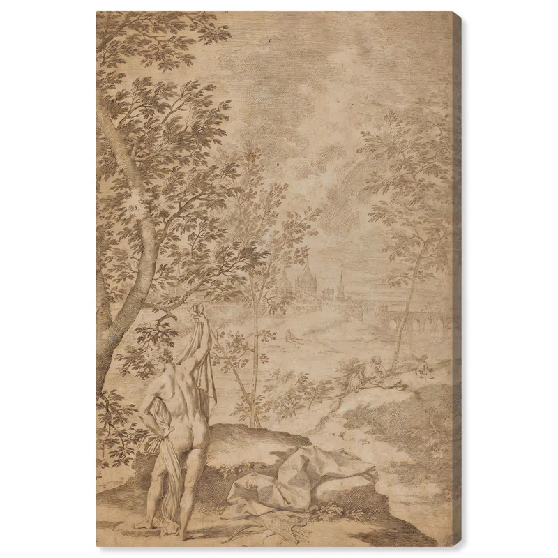 Art Remedy Unveiled in Nature Canvas Vintage Landscape Art by Art Remedy