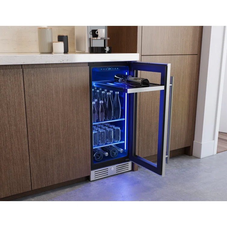 Zephyr Zephyr Presrv 15" 4-Bottle and 64-Can Single Zone Beverage Cooler