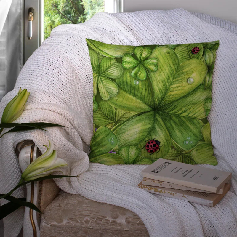 Caroline's Treasures Floral Indoor/Outdoor Throw Pillow