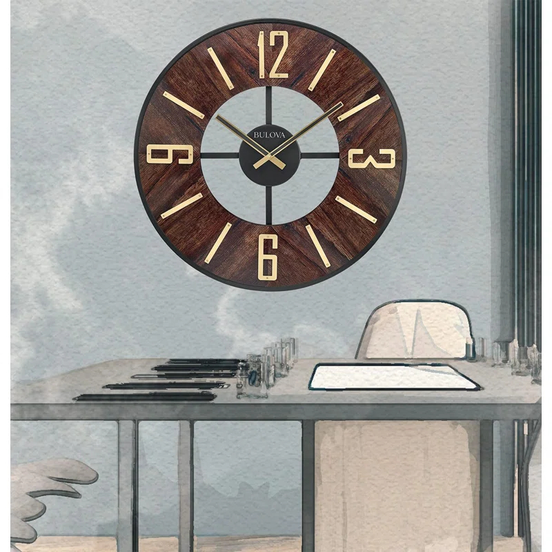 Bulova Wood Wall Clock