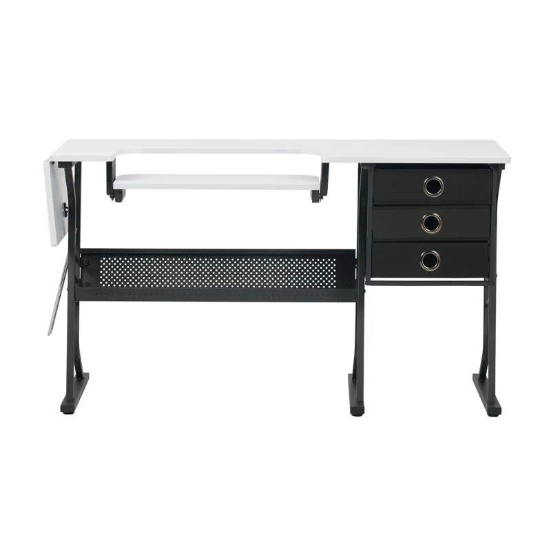 Sew Ready 60.25'' x 23.75'' Sewing Table with Sewing Machine Platform
