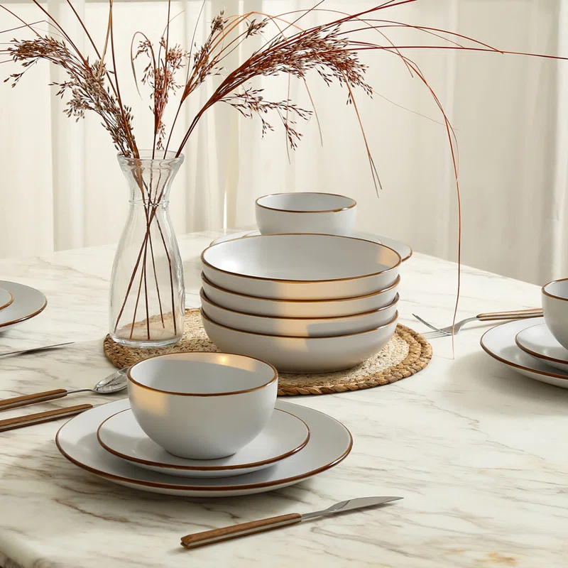 Stone Lain Brasa 32-Piece Dinnerware Set Stoneware