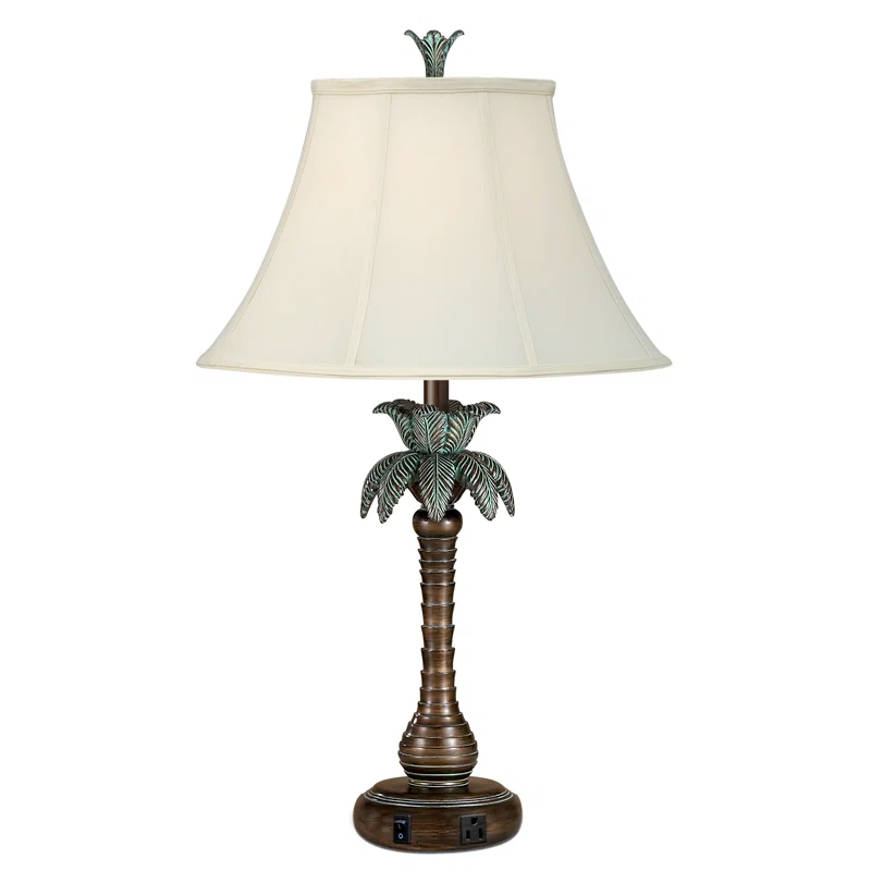 Medallion Lighting Palm Tree Resin Table Lamp (Set of 2)