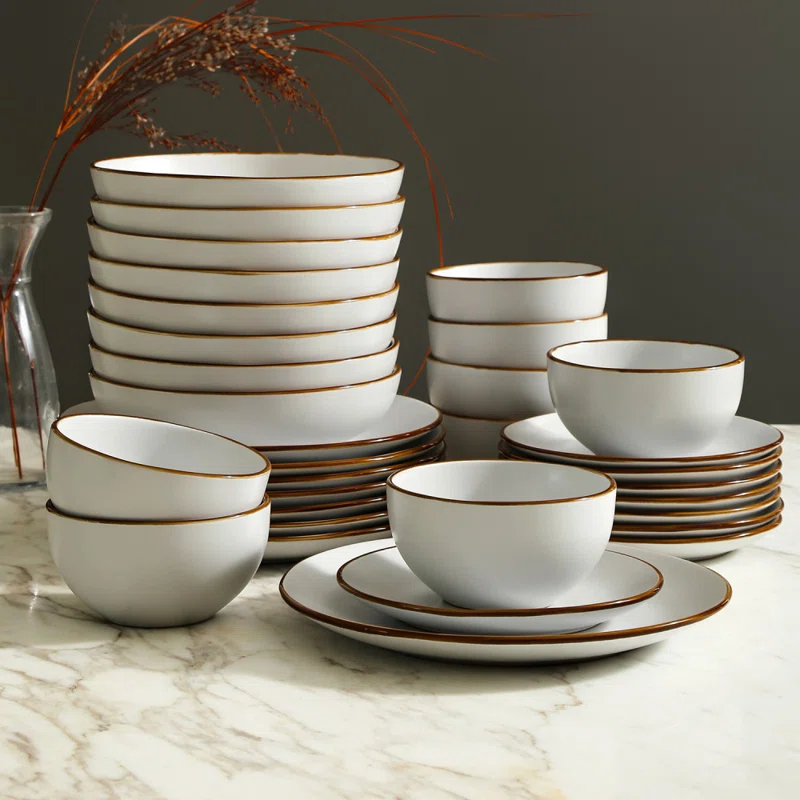 Stone Lain Brasa 32-Piece Dinnerware Set Stoneware
