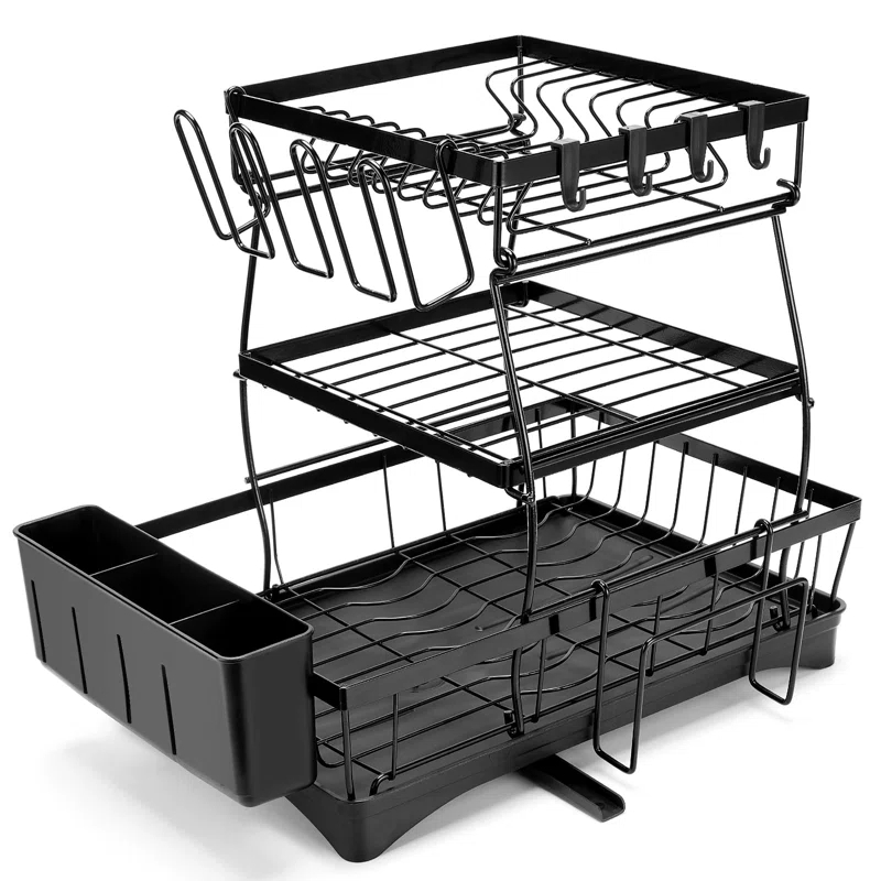 3 Tier Dish Drying Rack for Kitchen Counter