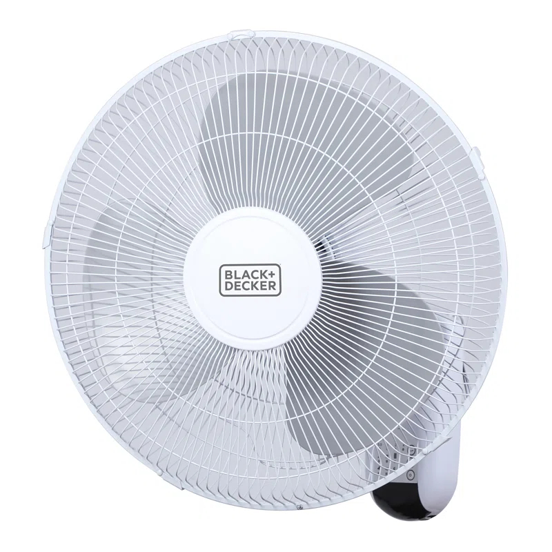 BLACK+DECKER BFP Series BLACK+DECKER 16" Wall Fan with Remote Control, Oscillating Fan with 3 Speed Settings