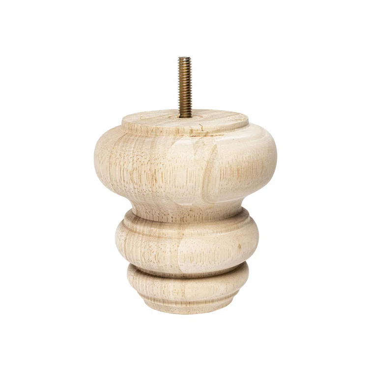 Architectural Products by Outwater L.L.C. Solid Hardwood Sofa and Chair Bun Foot Leg