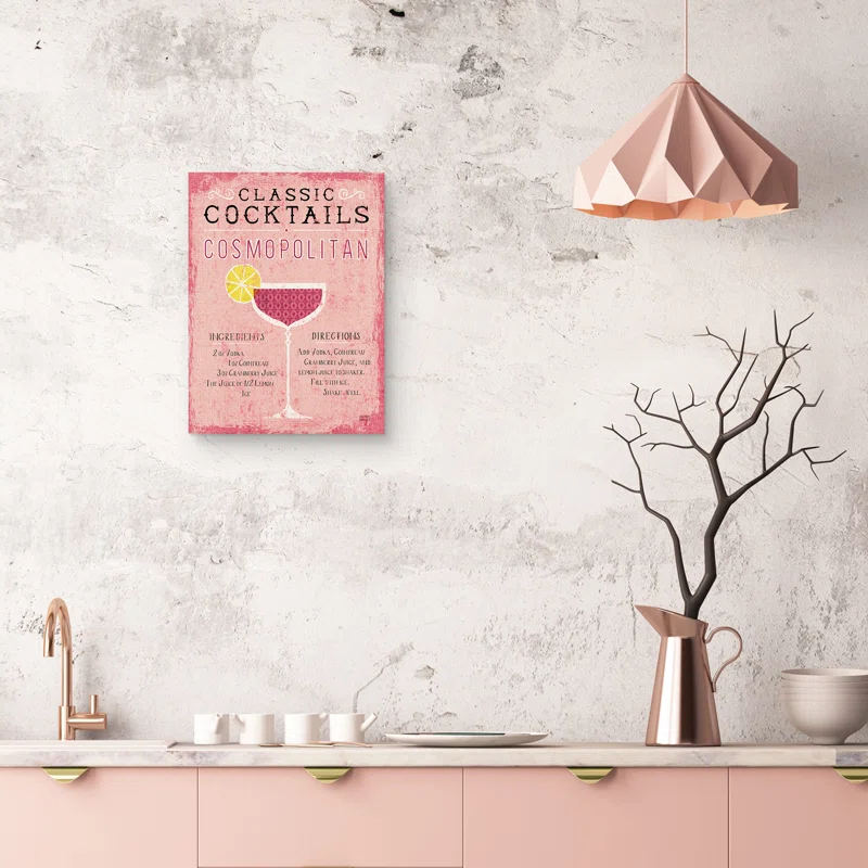 Trinx " Classic Cocktails Cosmopolitan Pink " by Michael Mullan