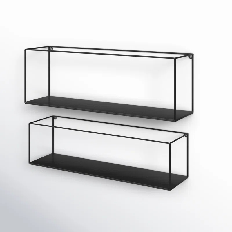 Corrigan Studio® Saliyah 2 Piece Metal Accent Shelf