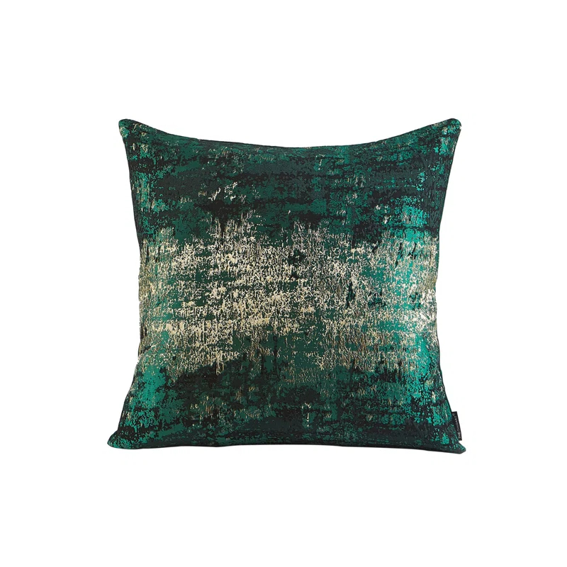 THE-TINOART Glam Jacquard & Velvet Throw Square Accent Pillow Cover 20"x20" 1Piece