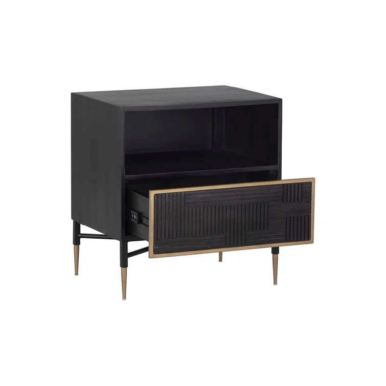 Everly Quinn Sanferd NIGHTSTAND - DARK BROWN