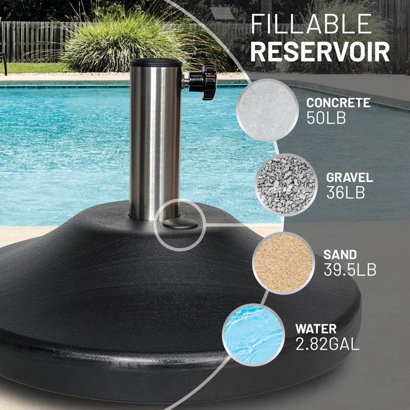 US Weight Fillable Umbrella Base