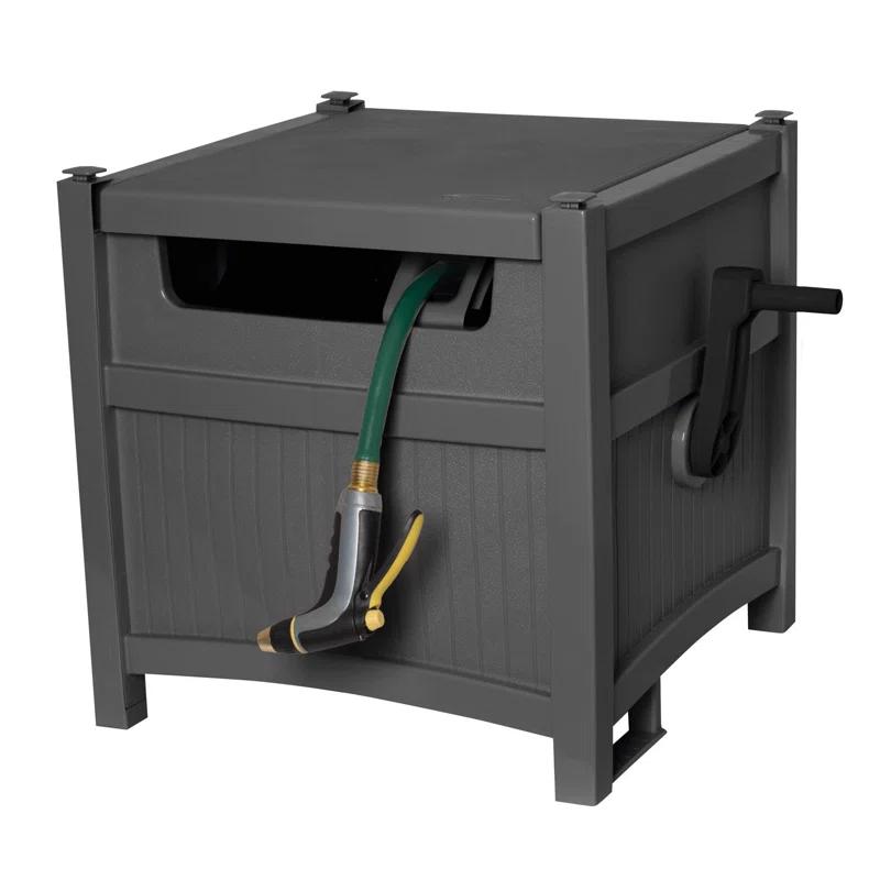 Suncast Suncast Smart Trak 225 ft. Gray Retractable Free Standing Hideaway Hose Reel