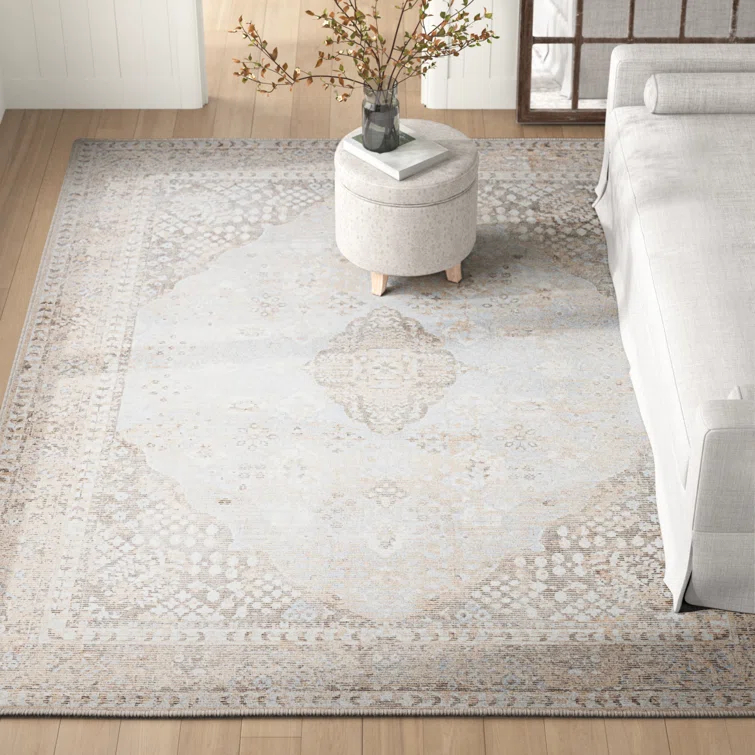 Safavieh Oakland Hand Loomed Wool/Viscose Oriental Rug in Sand/Beige