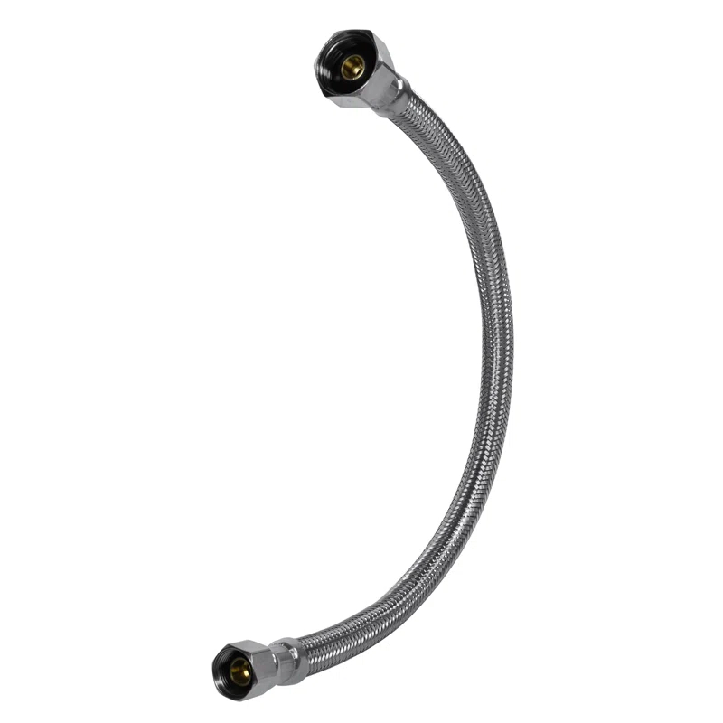 Certified Appliance Accessories Certified Appliance Accessories Braided Stainless Steel Faucet Supply Line, 3/8" Female Compression X 1/2" FIP (16")