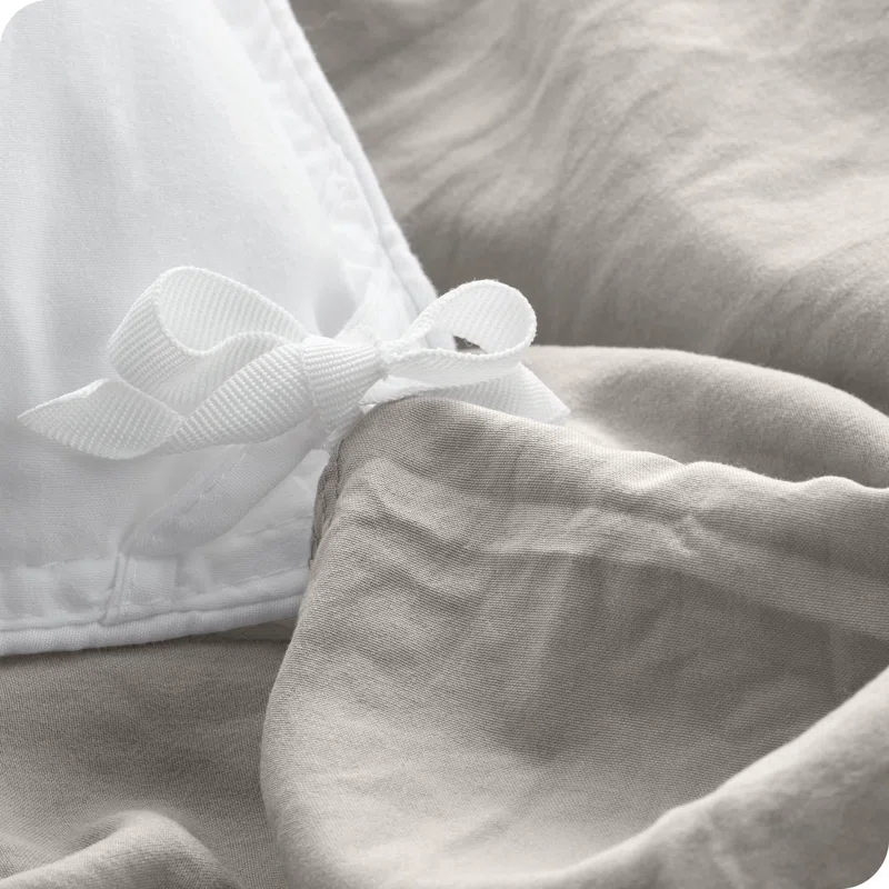 Bare Home Washed Microfiber Duvet Cover Set