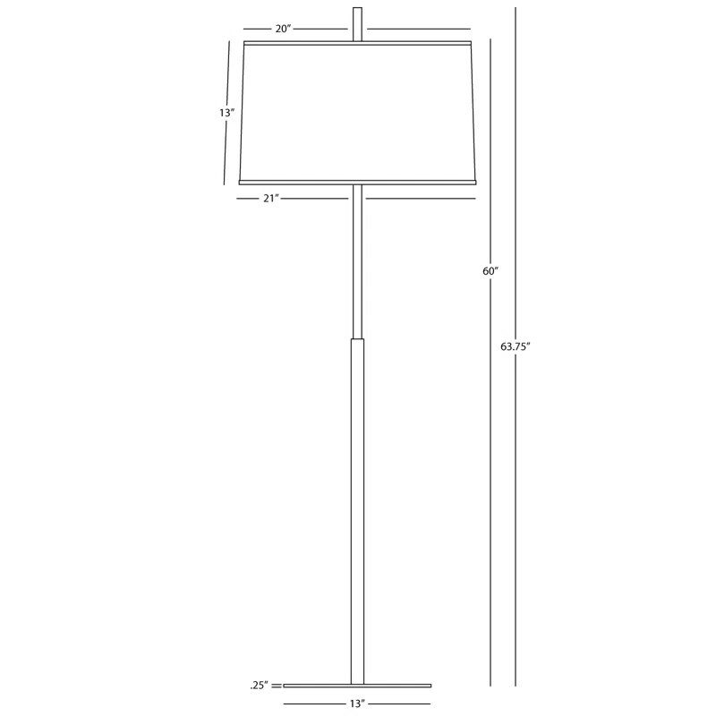 Robert Abbey Echo 63.75'' Traditional Floor Lamp