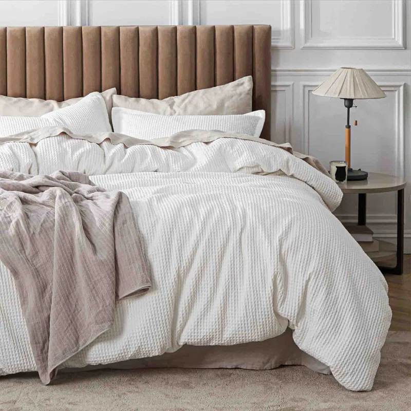 Bedsure Bedsure 100% Cotton Waffle Weave Duvet Cover
