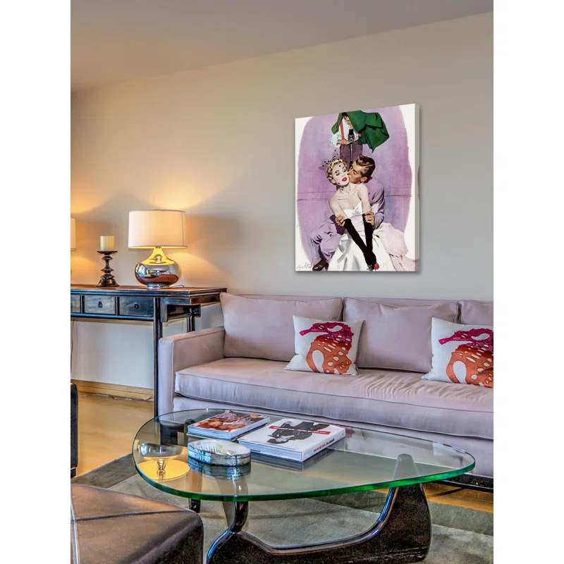 Marmont Hill Love Scene Print on Wrapped Canvas
