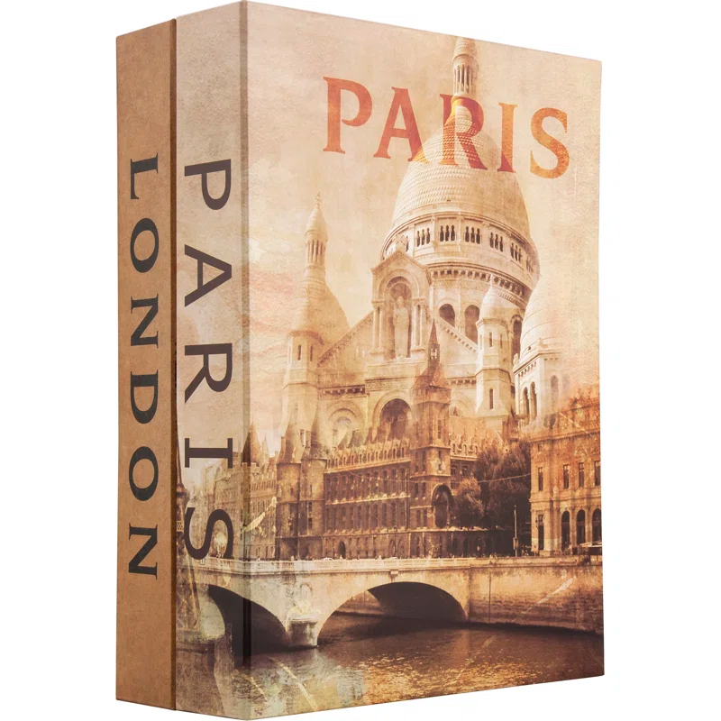 Barska PARIS & LONDON DUAL BOOK LOCK BOX W/KEY LOCK