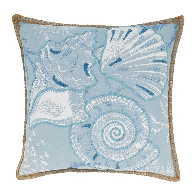 Saro Ballast Collection Cotton Throw Pillow