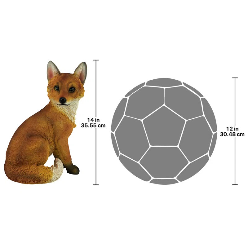 Design Toscano Woodie, the Woodland Fox Garden Statue