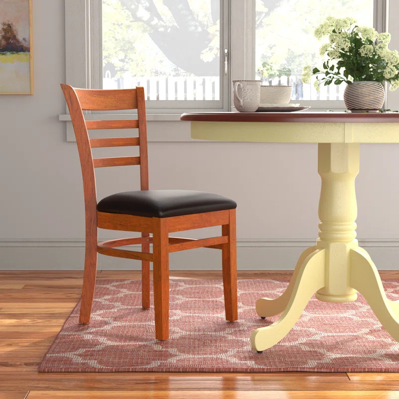 Red Barrel Studio® Ladder Back Wooden Restaurant Chair