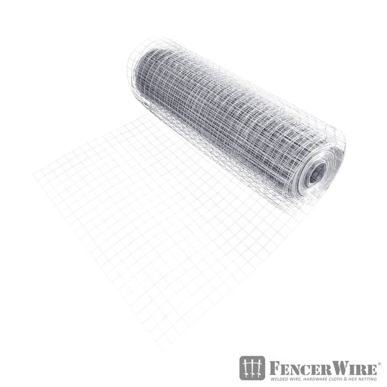 Fencer Wire Fencer Wire 15 Gauge Galvanized Welded Wire with Mesh Size 2 inch by 2 inch
