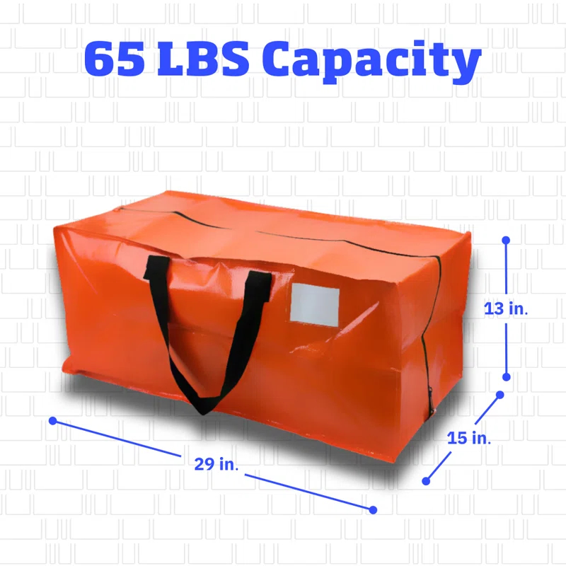 DuraSack DuraSack Moving And Storage Bags, Heavy Duty, 29"L X 15"W X 13"H, 4-Pack