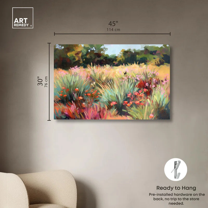 Art Remedy Rose Garden Harmony Canvas Classic Floral Art by Art Remedy