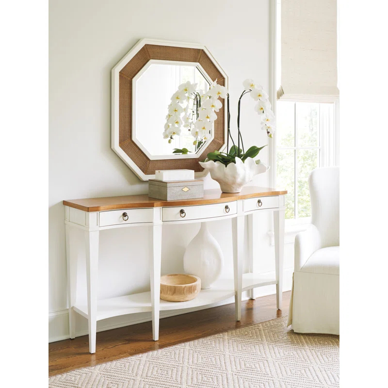 Barclay Butera Laguna Wood Flat Wall Mirror