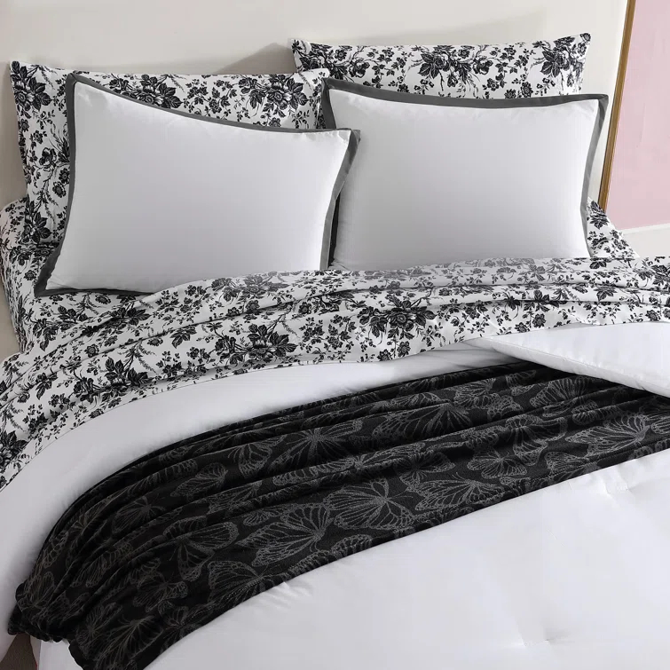 Betsey Johnson Betsey Johnson Signature Solid Reversible Comforter Set