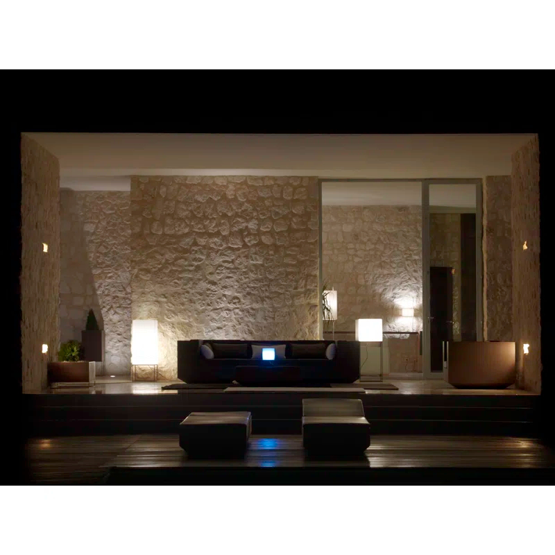 Vondom Vela Matte Ice White Plug-In LED Outdoor Floor Lamp