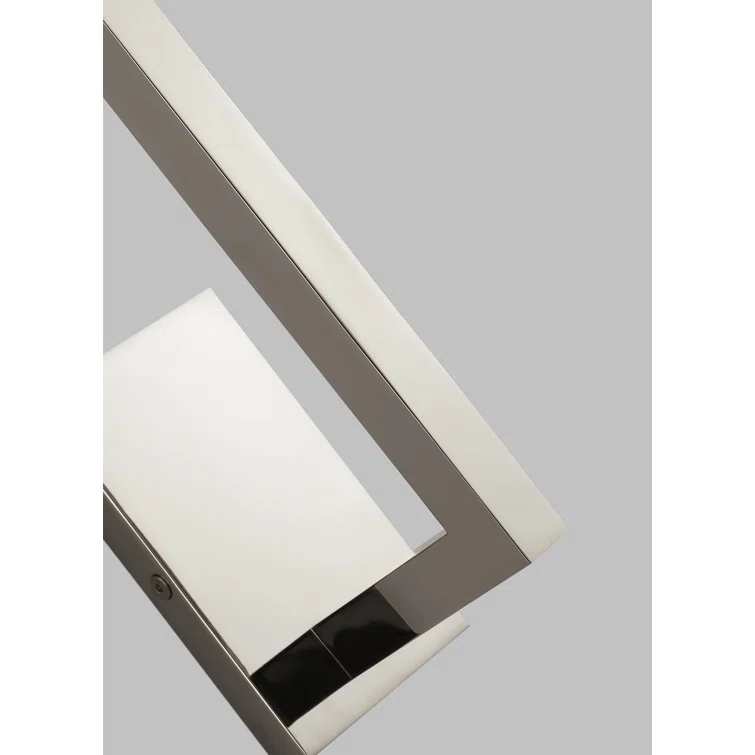 Stagger Sleek Dimmable LED Wall Sconce in Polished Nickel