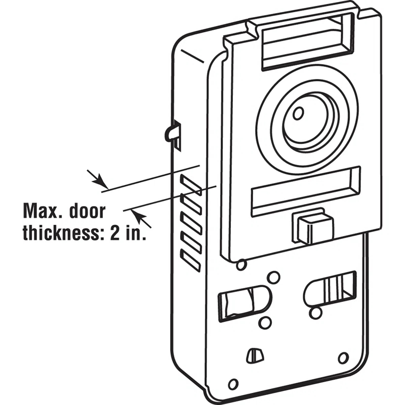 Prime-Line 200 Degree Door Viewer and Chime (Single Pack)