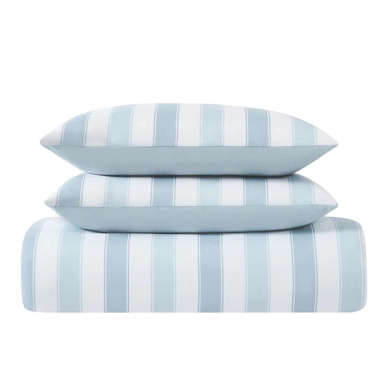 Truly Soft Aiden Polyester Standard Striped Duvet Cover Set
