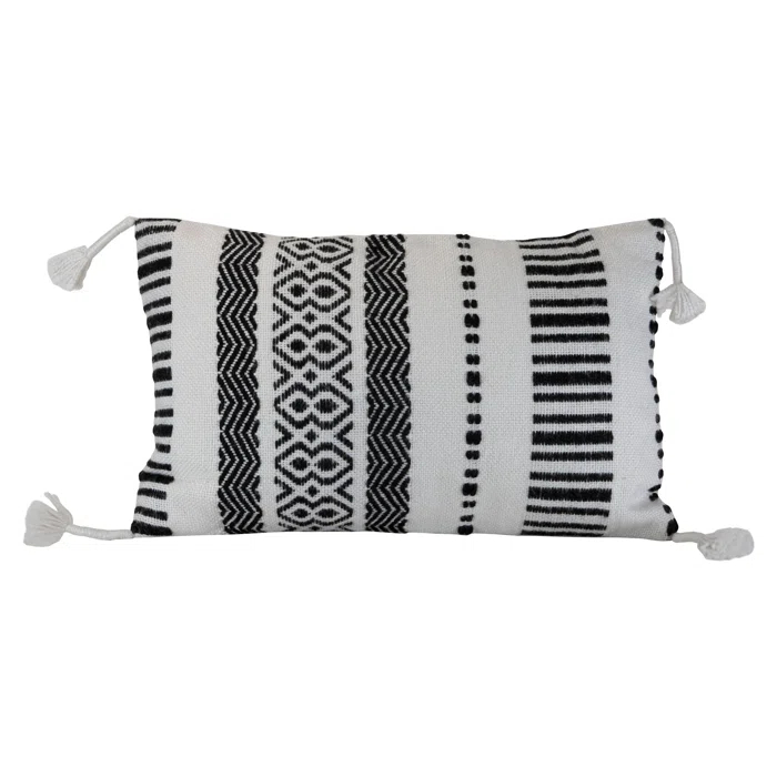 Foreside Home & Garden Tassels Indoor/Outdoor Throw Pillow