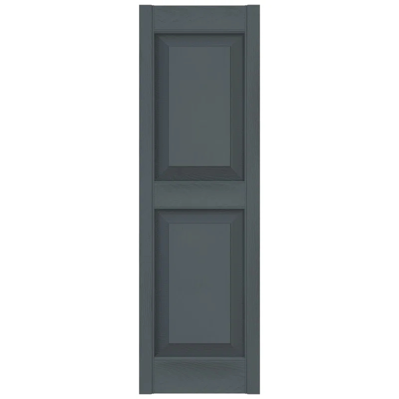Builders Edge Builders Edge, TailorMade Two Equal Panels, Raised Panel Shutters, Includes Matching Installation Spikes (Per Pair)