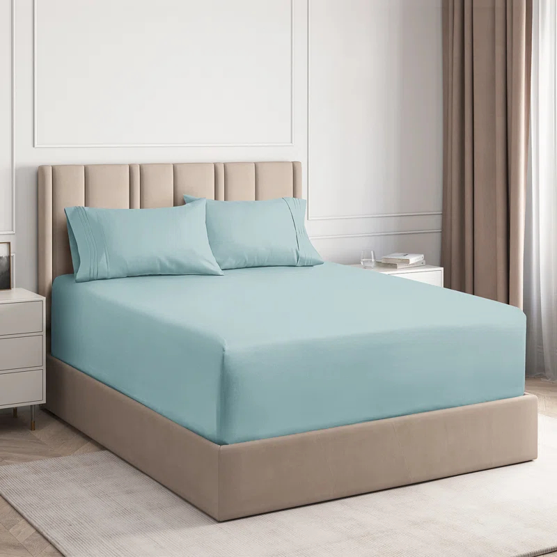 CGK Linens Extra Deep Pocket luxury Sheet Set - Solid Ultra Soft & Cooling Sheet Sets