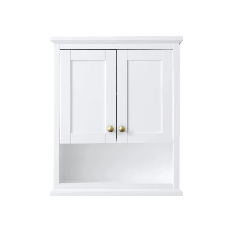 Wyndham Collection Avery Solid Wood Wall Over The Toilet Storage