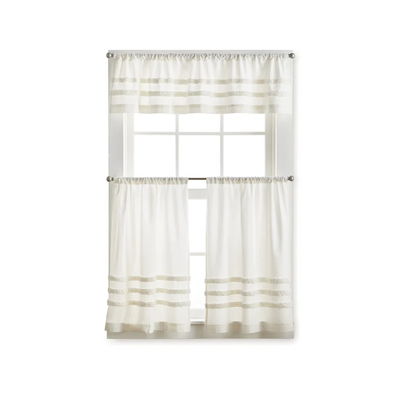 Martha Stewart Linen Tailored 60" Kitchen Curtain