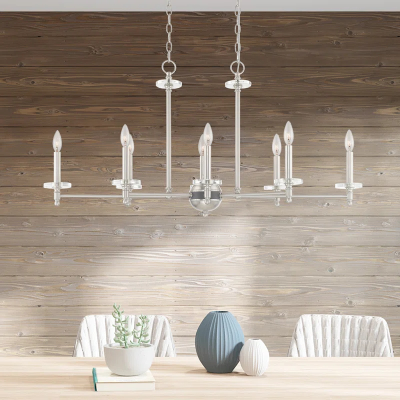 Willa Arlo™ Interiors Christofer 8 - Light Dimmable Transitional Linear Chandelier