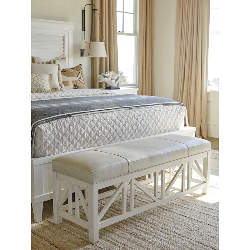 Ocean Breeze Birkdale Leather Bench
