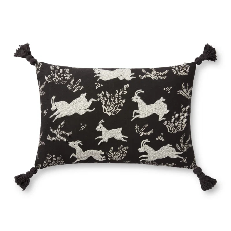 Tassels Cotton Throw Pillow